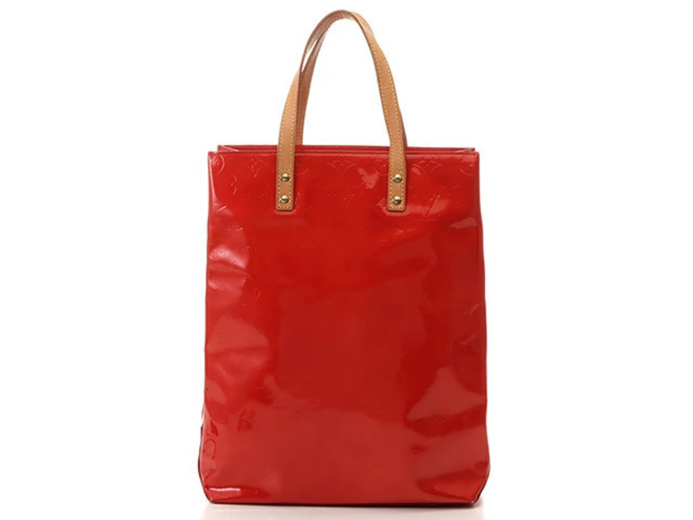 LOUIS VUITTON handbag Monogram Vernis Lead Rouge Red
